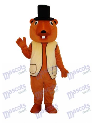 Beaver Maskottchen Erwachsene Kostüm Tier