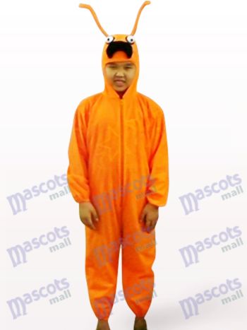 Orange Ameise Open Face Kinder Insekt Maskottchen Kostüm