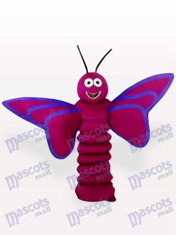 Lila Schmetterling Insekt Maskottchen Kostüm für Erwachsene