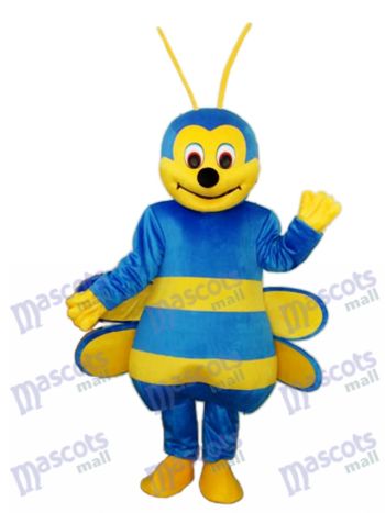Blue Bee Maskottchen Kostüm für Erwachsene Insekt