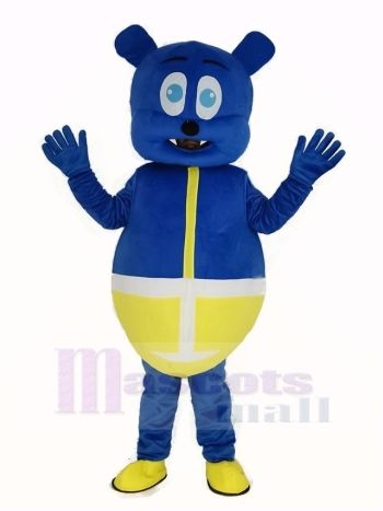Blau Bär Monster Maskottchen Kostüm Karikatur