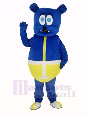 Blau Bär Monster Maskottchen Kostüm
