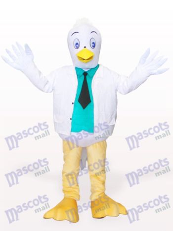 Kleines weißes Kranich Vogel Maskottchen Kostüm