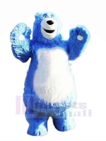 Stark Blau Bär Maskottchen Kostüme Tier