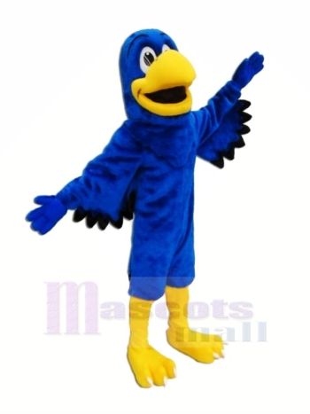 Blau Falke mit Schwarz Flügel Maskottchen Kostüme Tier