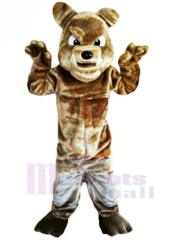 Braun Bulldogge mit Groß Augen Maskottchen Kostüme Tier