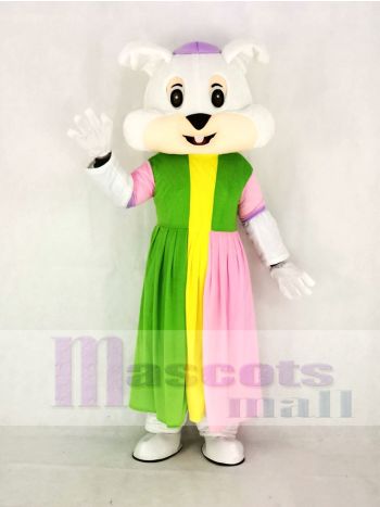 Realistisch Ostern Hase im Bunt Kleid Maskottchen Kostüm Karikatur