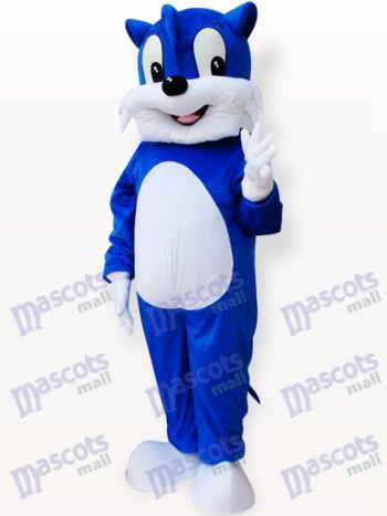 Blaue Katze Tier Maskottchen Kostüm für Erwachsene