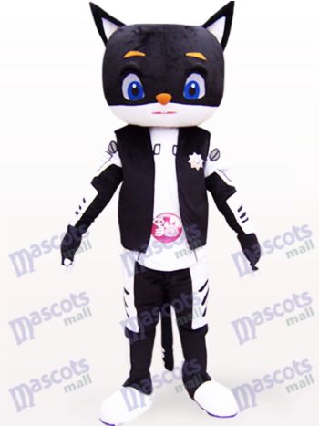 Sir Black Cat Tier Maskottchen Kostüm für Erwachsene