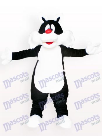 Schwarze Katze Tier Maskottchen Kostüm