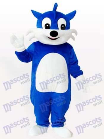 Blaue Katze Maskottchen Kostüm für Erwachsene