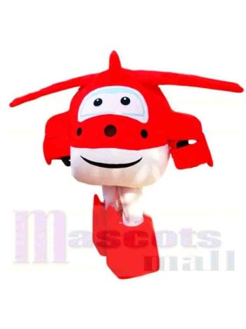 Super Wings Karikatur Süß Jett Maskottchen Kostüm