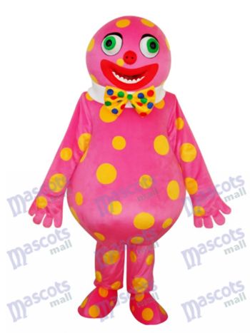 Spotted Clown Maskottchen Erwachsener Kostüm Karikatur Anime