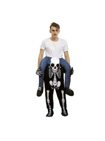 Geist Skelett Tragen mich Reiten auf Halloween Weihnachten Kostüm zum Erwachsene
