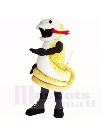 Golden Kobra Schlange Maskottchen Kostüme Karikatur