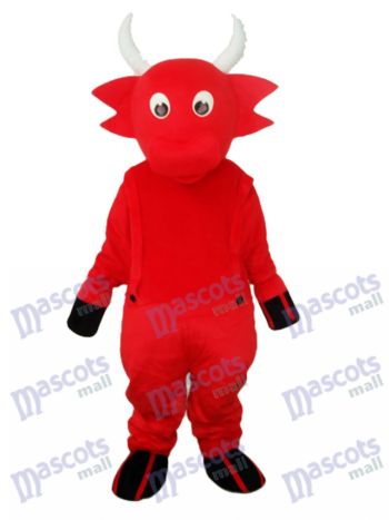 Red Cow Maskottchen Adult Kostüm Tier