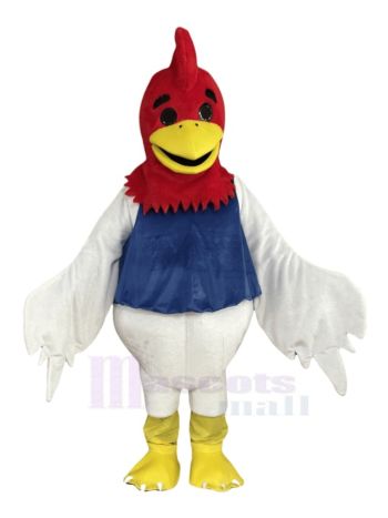 Rothaarige Großes Huhn Maskottchen Kostüm
