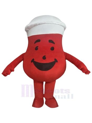 Rot Getränk Teetasse Maskottchen Kostüm