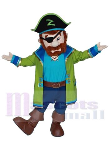 Braunbart-Pirat Pete Maskottchen-Kostüm Personen