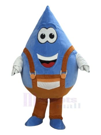 Schöner Wassertropfen Maskottchen Kostüm