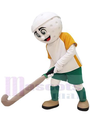 Hockey-Junge Maskottchenkostüm