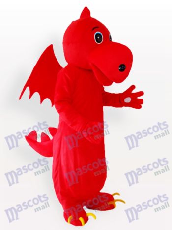 Red Stegosaurus Maskottchen Kostüm für Erwachsene