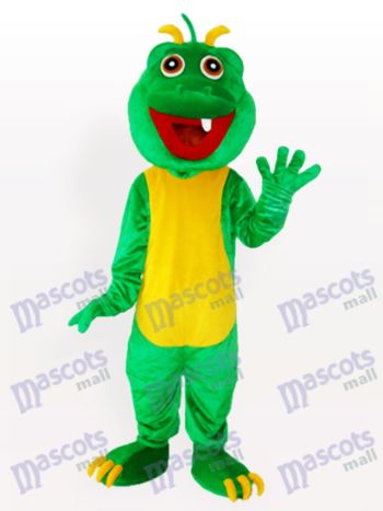 Ein Zähne grün Dinosaurier Maskottchen Kostüm