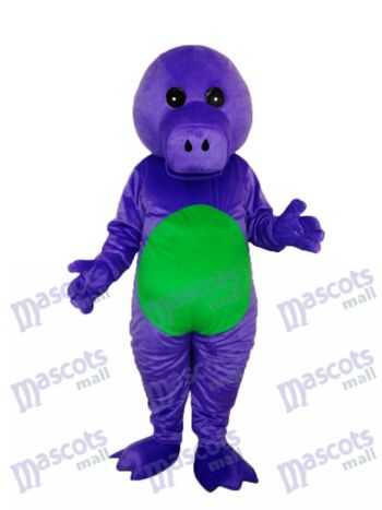 Lila Dinosaurier Maskottchen Erwachsene Kostüm Tier