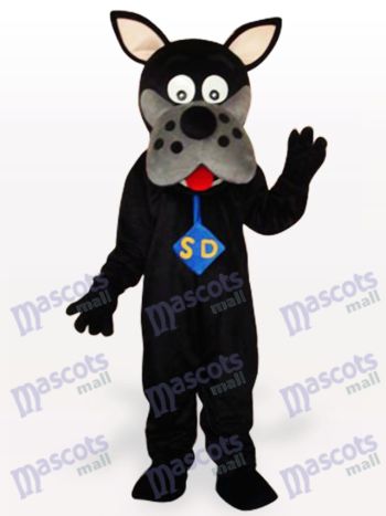 Schwarzer Hund Maskottchen Kostüm für Erwachsene