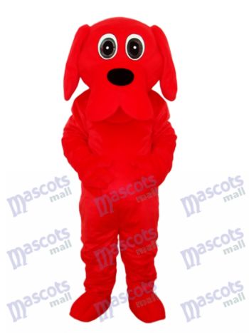 Schwarze Nase Rooney Red Dog Maskottchen Adult Kostüm Tier
