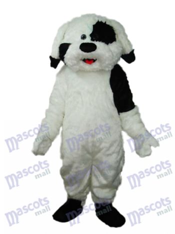 Langhaarige bunte Hund Maskottchen Erwachsene Kostüm Tier