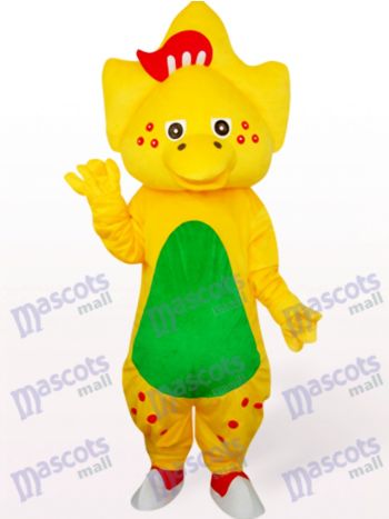 Stern Drache im Gelb Maskottchen Kostüme