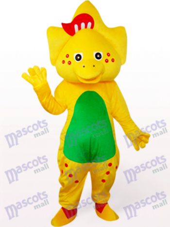 Stern Drache im Gelb Maskottchen Kostüme