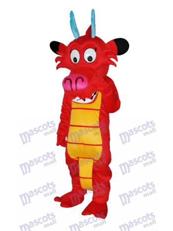 Drachen Mushu Dinosaurier Maskottchen Kostüm Tier