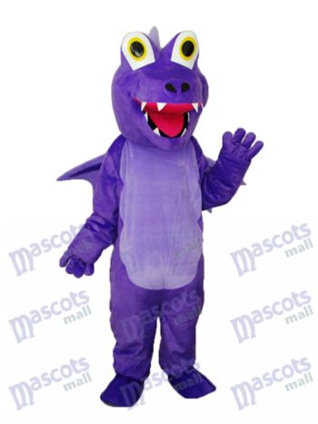 Lila Dorn Drachen Maskottchen Erwachsene Kostüm Tier