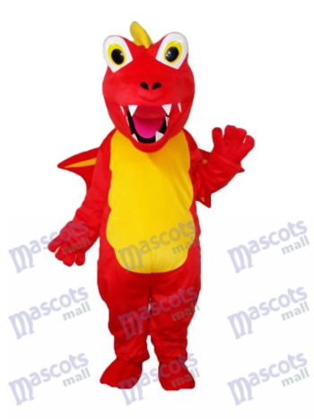 Red Thorn Dragon Maskottchen Adult Kostüm Tier