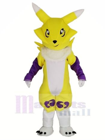 Gelb Digimon Frontier Digital Monster Maskottchen Kostüm Karikatur 