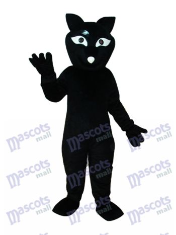 Schwarze Fox Maskottchen Erwachsene Kostüm Tier