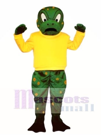 Zäh Kröte mit Shirt Maskottchen Kostüm