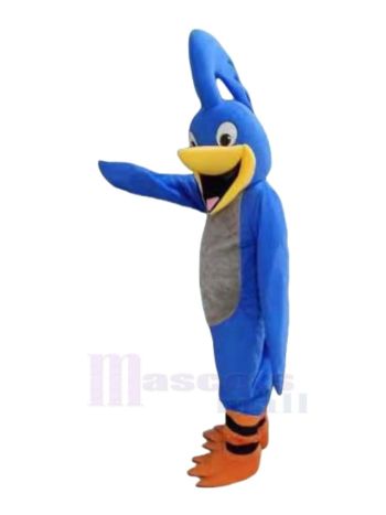 Süßer blauer Roadrunner Vogel Maskottchen Kostüm