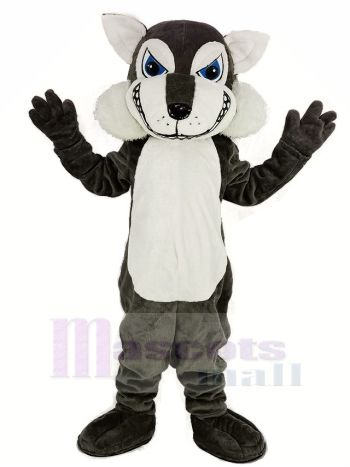 Dunkel Grau Wolf Maskottchen Kostüm Tier