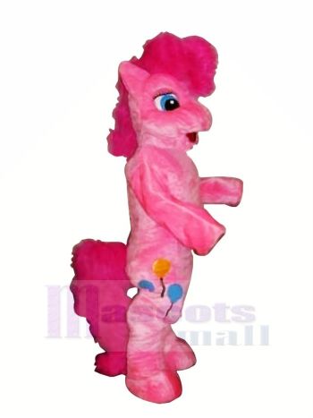 Rosa Pony Pferd Maskottchen Kostüme Karikatur