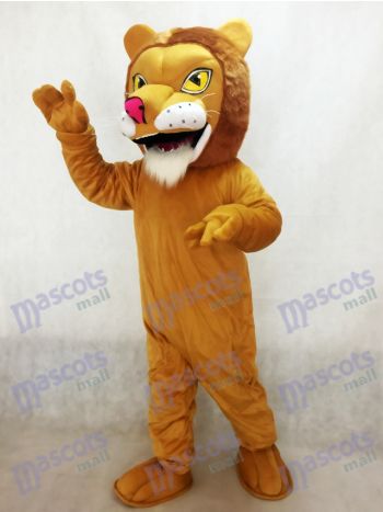 Afrikanisches Löwe-Maskottchen-Kostüm mit roter Nase