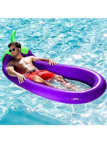 Aufblasbar Schwimmen Schweben Aubergine Gestalten Salon Stuhl