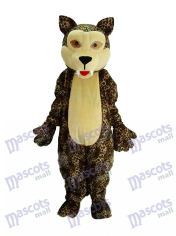 White Face Panther Maskottchen Adult Kostüm Tier