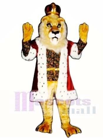 Niedlich König Lionel Löwe Maskottchen Kostüm