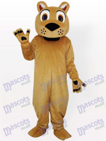 Piepen Gesicht Löwe mit keinem Bart Maskottchen Kostüm