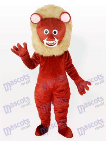 Brauner männlicher Löwe Tier Maskottchen Kostüm
