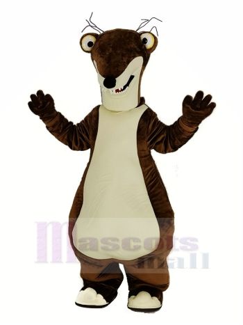 Eis Alter Dämmerung von das Dinosaurier Faultier Sidney Maskottchen Kostüm Karikatur