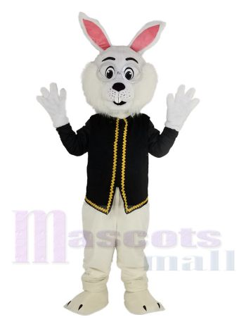 Ostern Blau Hase Kaninchen im Schwarz Weste Maskottchen Kostüm